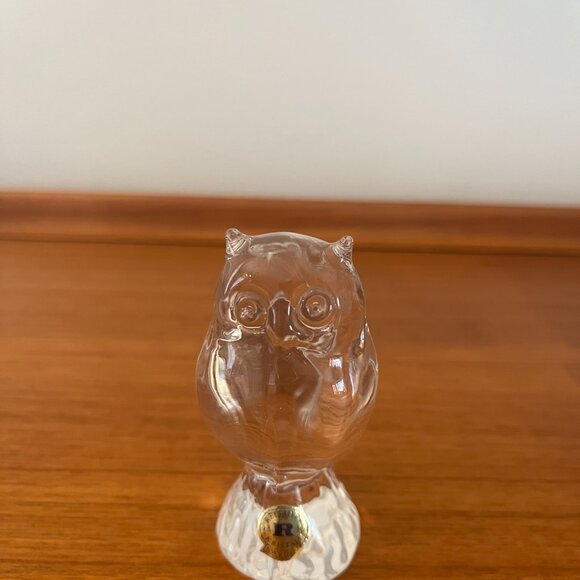 Vintage Owl Figurine by Reijmyre Crystal Sweden - Picture 3 of 7